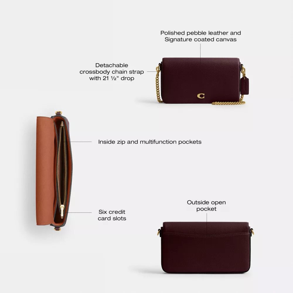 Mila crossbody-taske med Signature Canvas