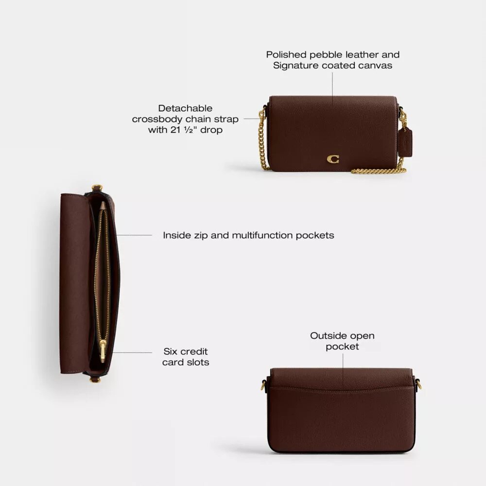 Mila crossbody-taske med Signature Canvas