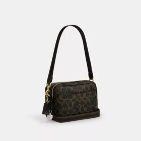 Mini Carey crossbody-taske i Loved Signature Canvas