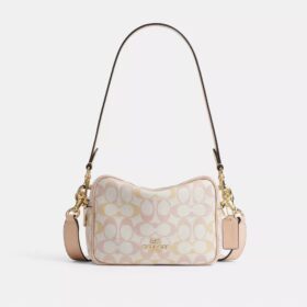 Mini Carey-crossbody-taske i Signature Canvas