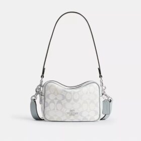 Mini Carey-crossbody-taske i Signature Canvas