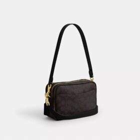 Mini Carey-crossbody-taske i Signature Canvas