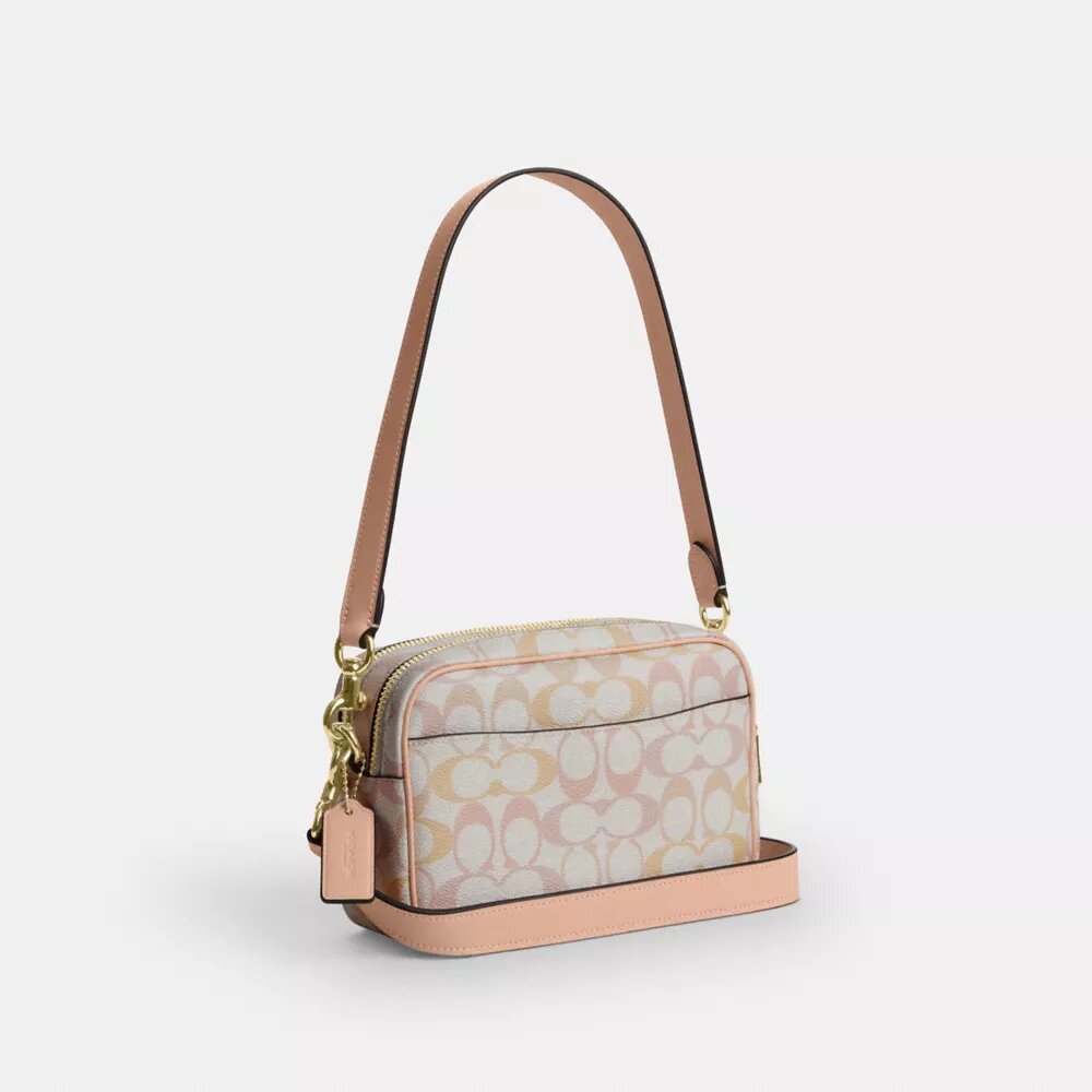 Mini Carey-crossbody-taske i Signature Canvas