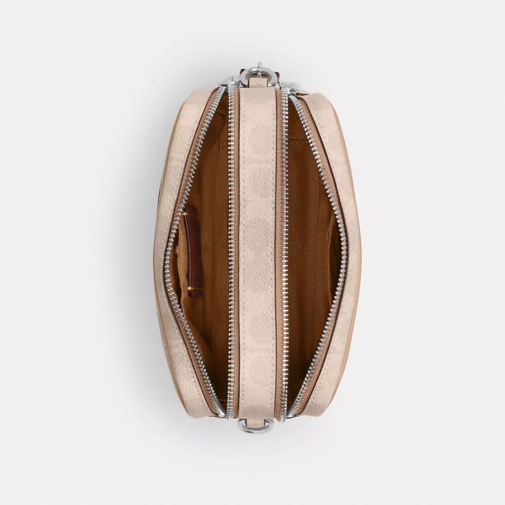 Mini Carey-crossbody-taske i Signature Canvas