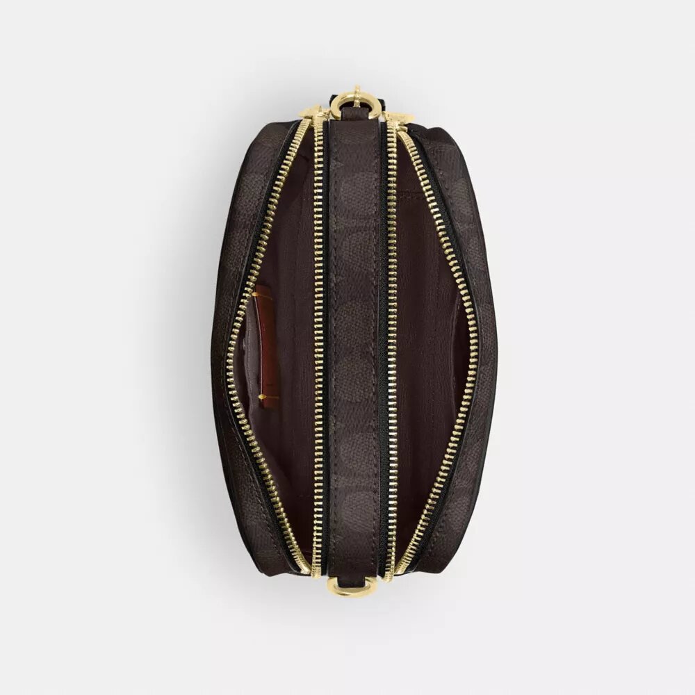 Mini Carey-crossbody-taske i Signature Canvas