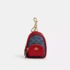 Mini Court Backpack-taskevedhæng i Signature Canvas