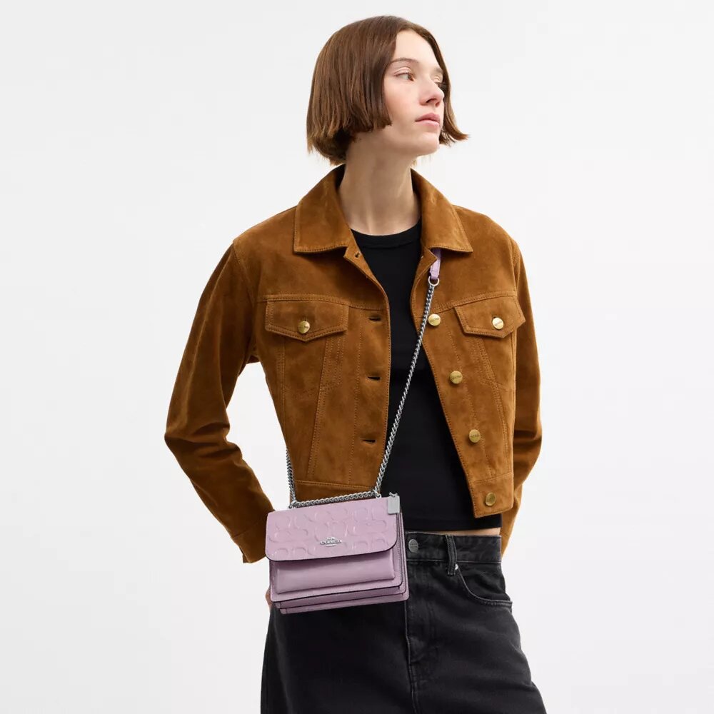 Mini Klare Crossbody-taske i signaturlæder