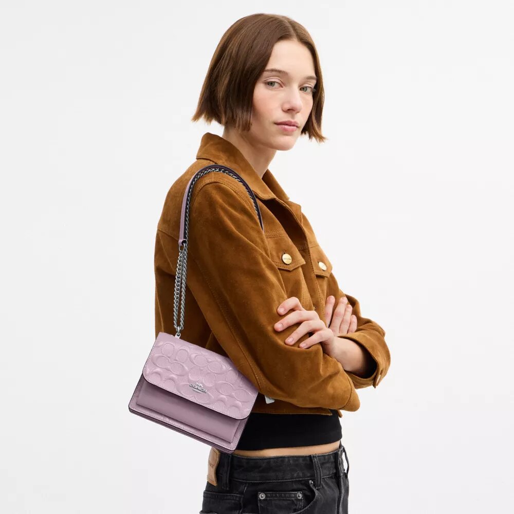 Mini Klare Crossbody-taske i signaturlæder