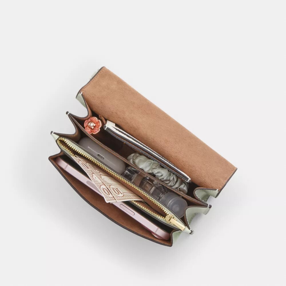 Mini Klare Crossbody-taske med blomsterprint