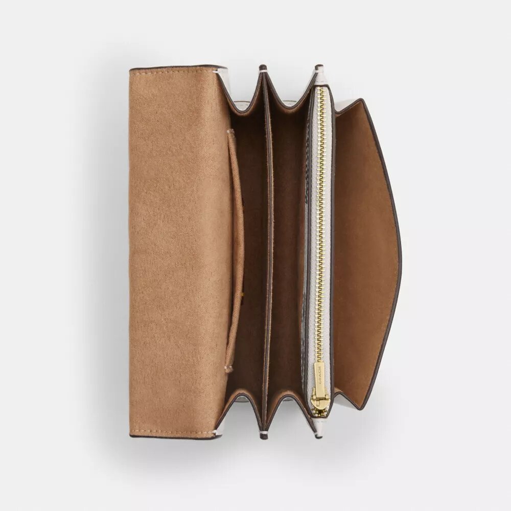 Mini Klare crossbody-taske med slik-print