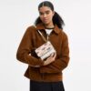 Mini Klare crossbody-taske med slik-print