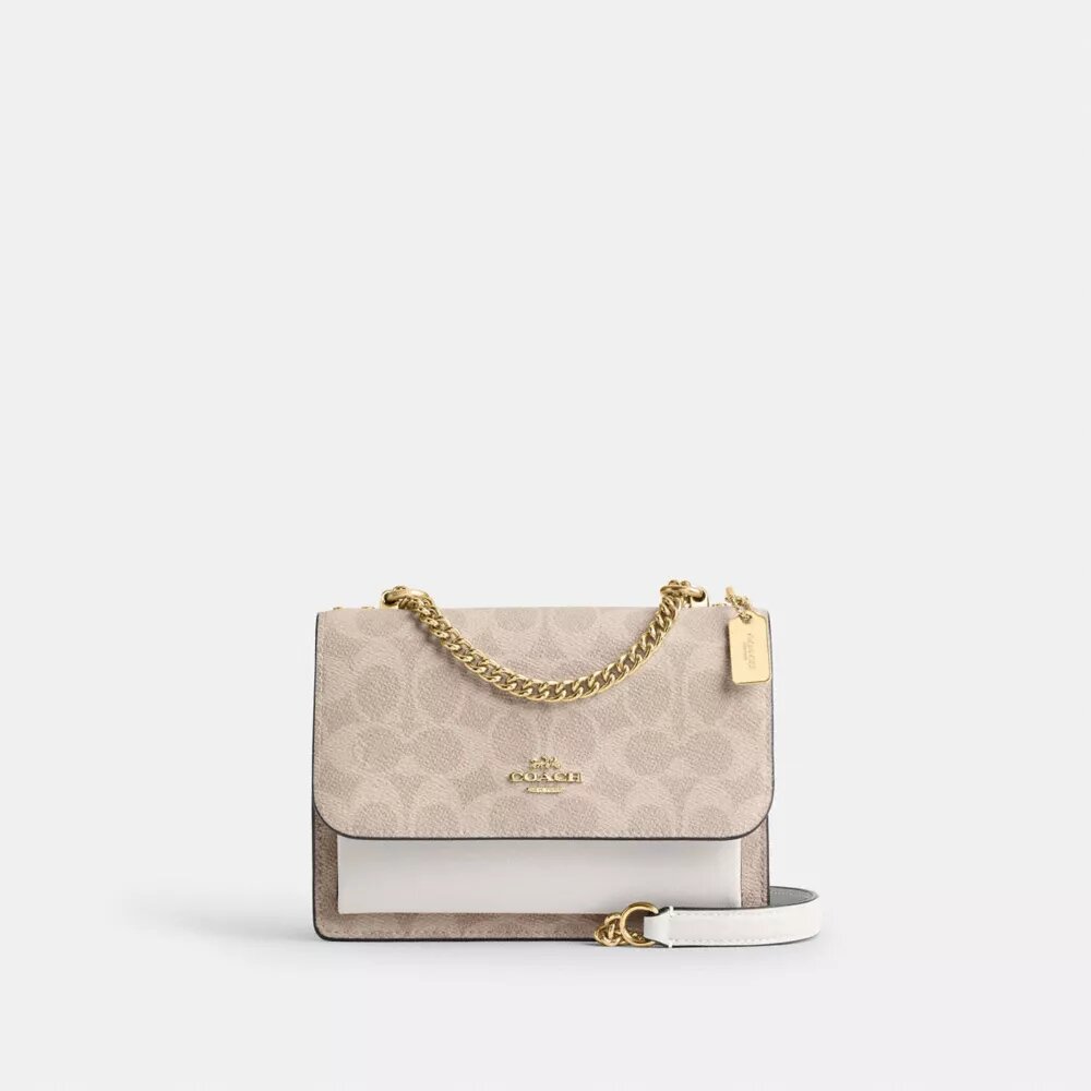 Mini Klare crossbody-tasker i Signature Canvas