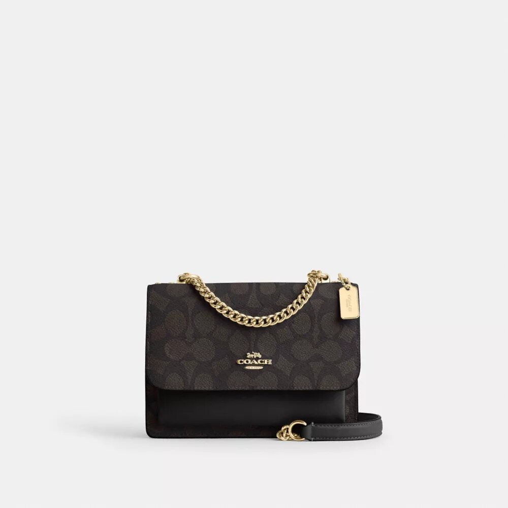 Mini Klare crossbody-tasker i Signature Canvas