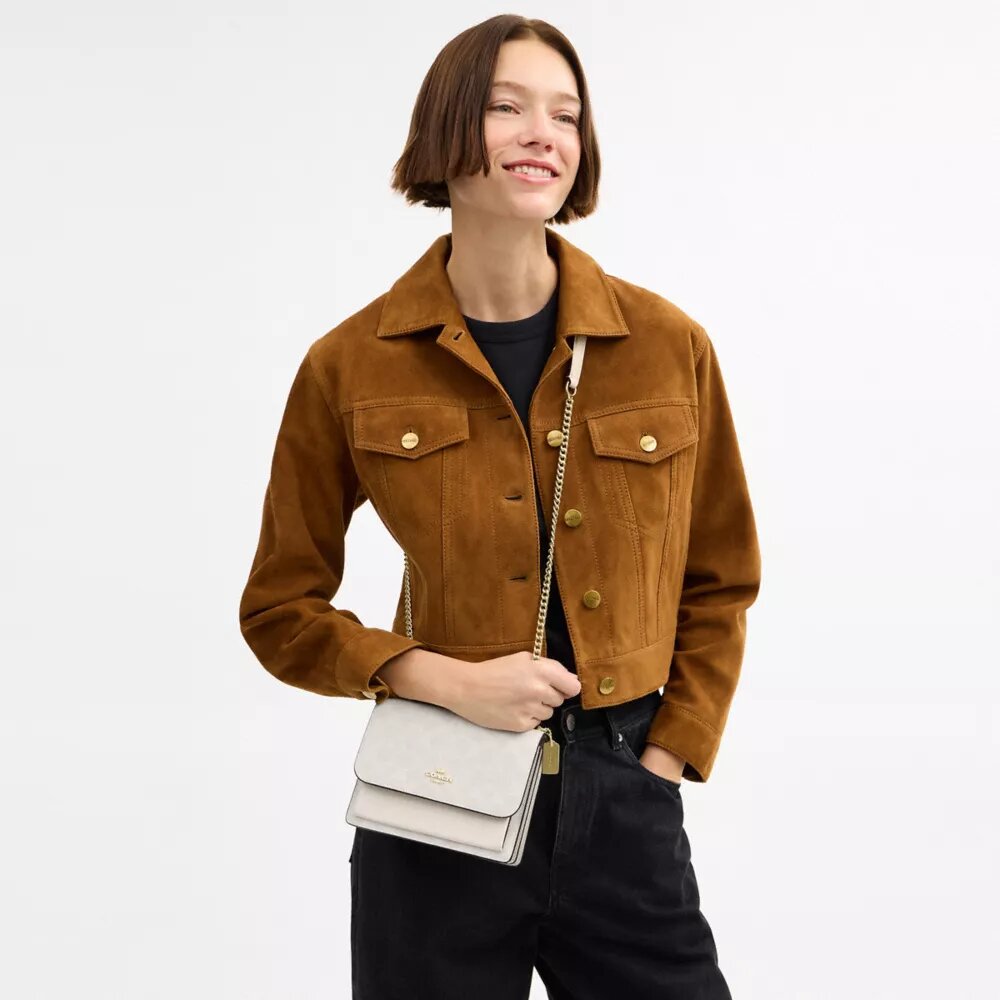 Mini Klare crossbody-tasker i Signature Canvas