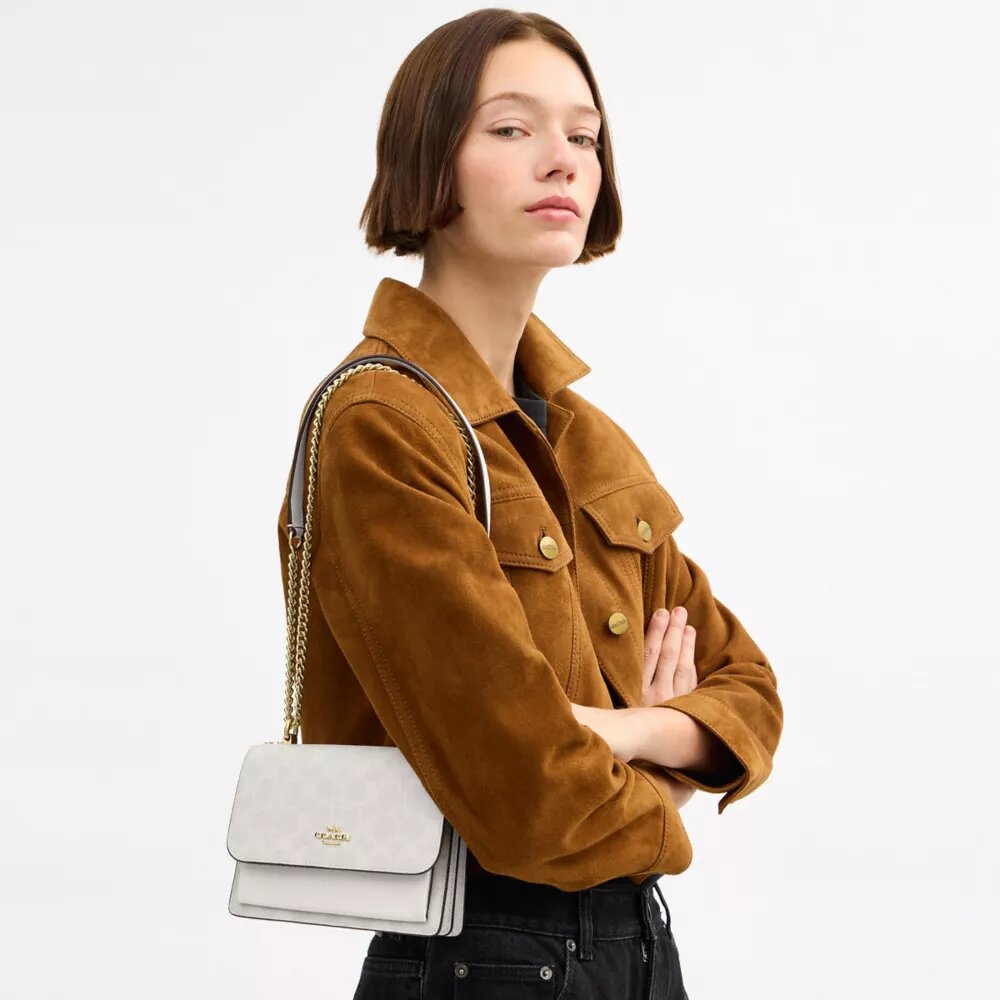 Mini Klare crossbody-tasker i Signature Canvas