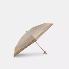 Mini-paraply med UV-beskyttelse i Rainbow Signature-print