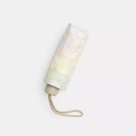 Mini-paraply med UV-beskyttelse i Rainbow Signature-print