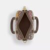 Mini Rowan crossbody-taske i signatur-jacquard med blomsterbroderi