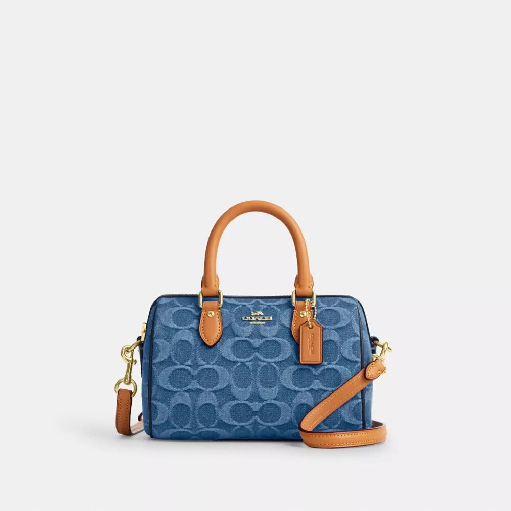 Mini Rowan crossbody-taske i signaturdenim