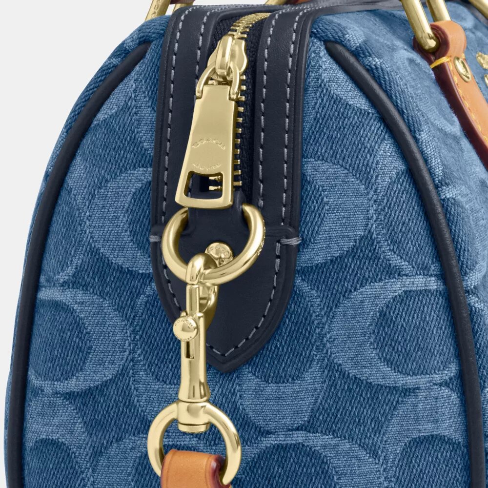 Mini Rowan crossbody-taske i signaturdenim