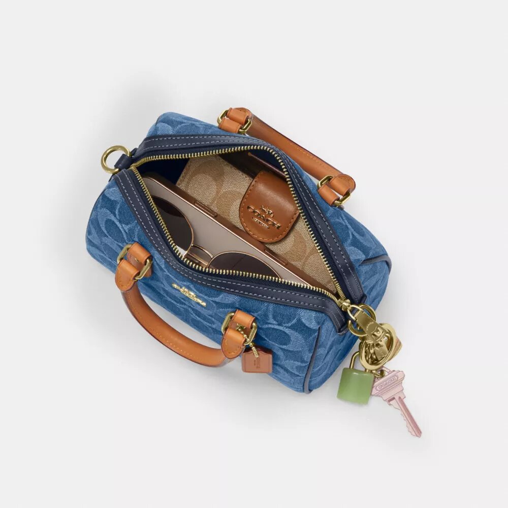 Mini Rowan crossbody-taske i signaturdenim