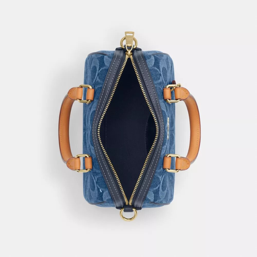 Mini Rowan crossbody-taske i signaturdenim
