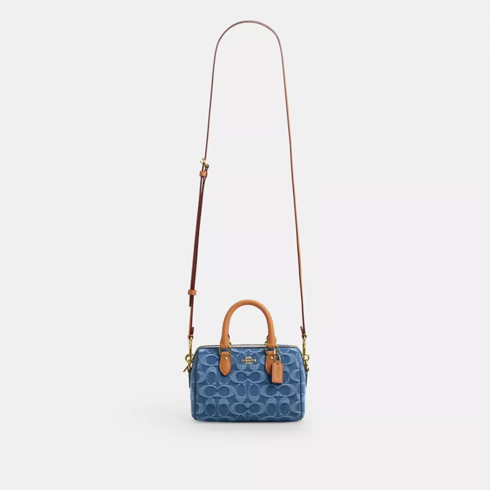 Mini Rowan crossbody-taske i signaturdenim