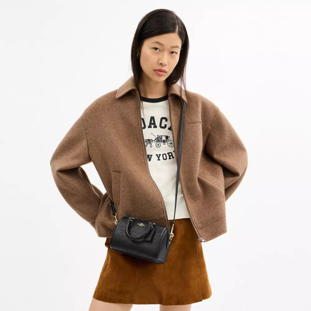 Mini Rowan crossbody-taske i signaturlæder