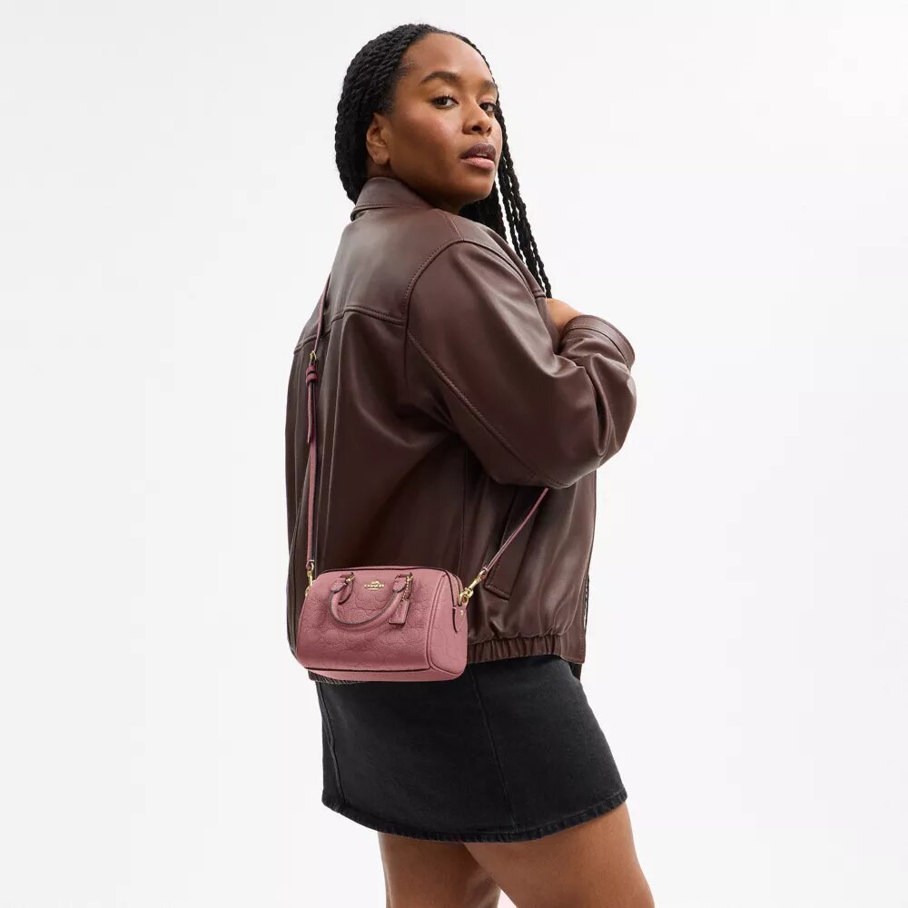Mini Rowan crossbody-taske i signaturlæder