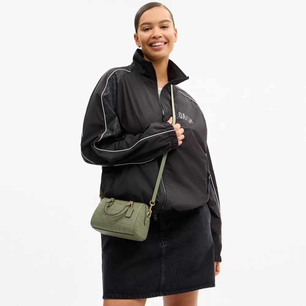 Mini Rowan crossbody-taske i signaturlæder
