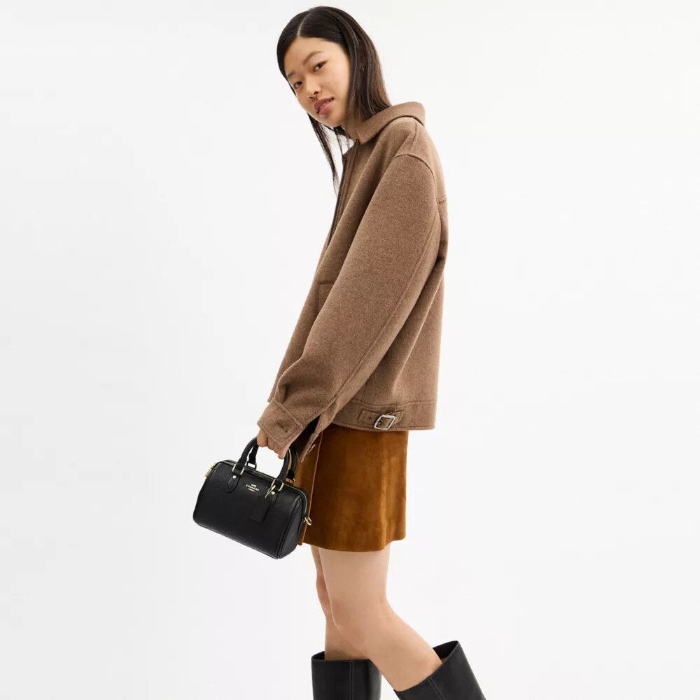 Mini Rowan crossbody-taske i signaturlæder