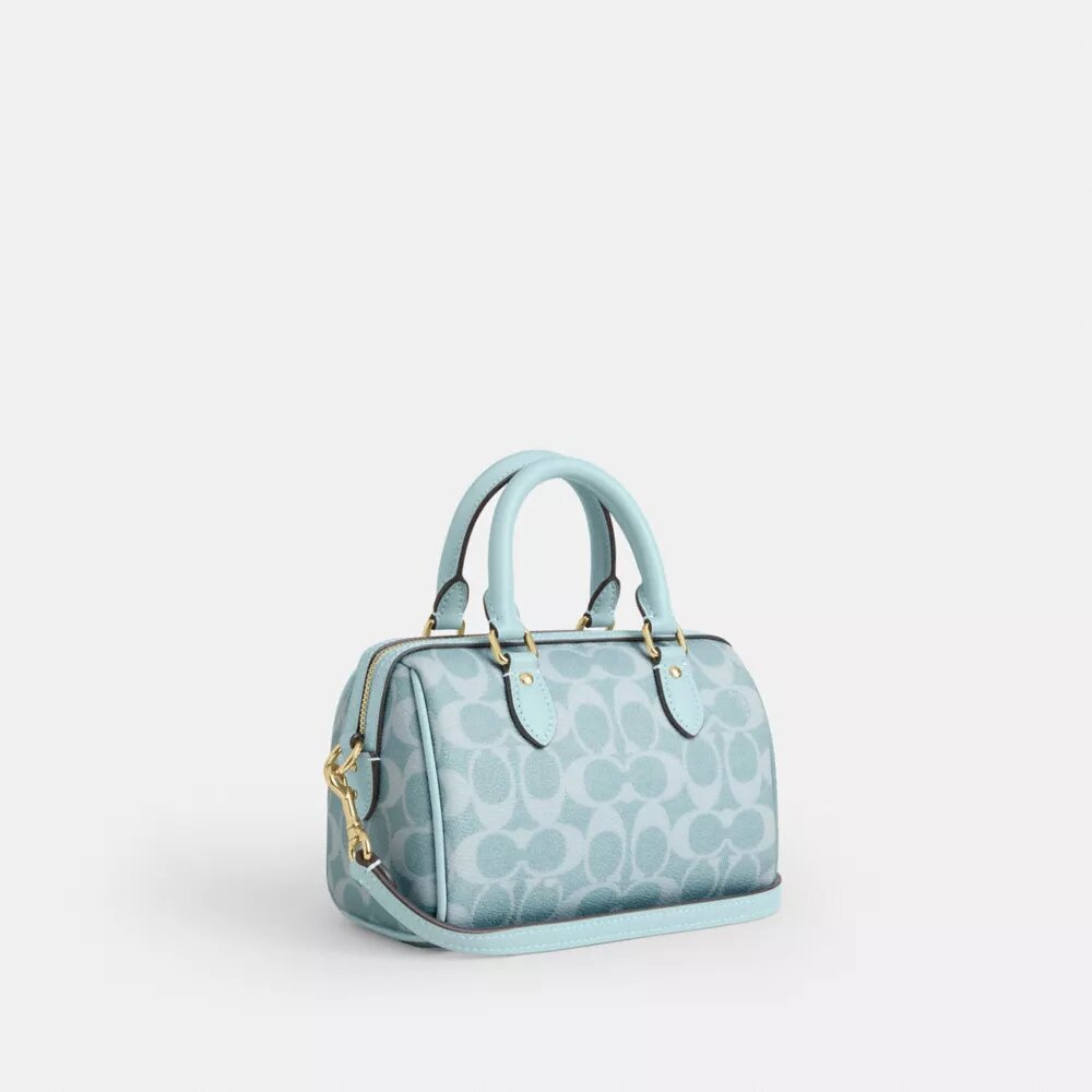 Mini Rowan crossbody-tasker i Signature Canvas