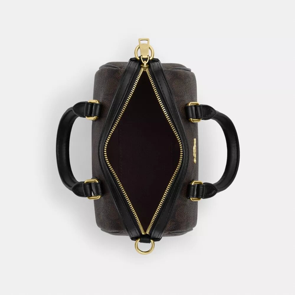 Mini Rowan crossbody-tasker i Signature Canvas