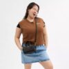 Mini Rowan crossbody-tasker i Signature Canvas