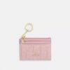 Mini Skinny ID-etui i Loved Denim med quiltning og Vedhæng
