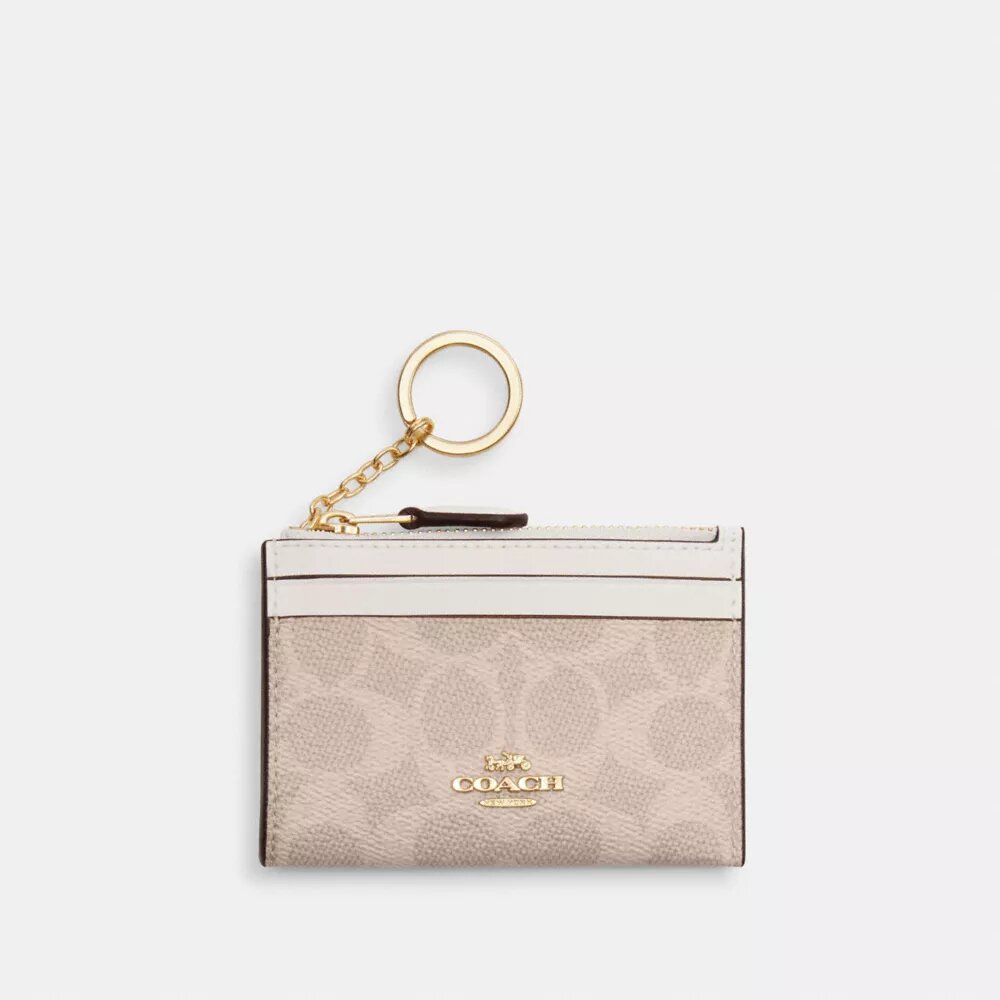 Mini Skinny ID-etui i Signature Canvas