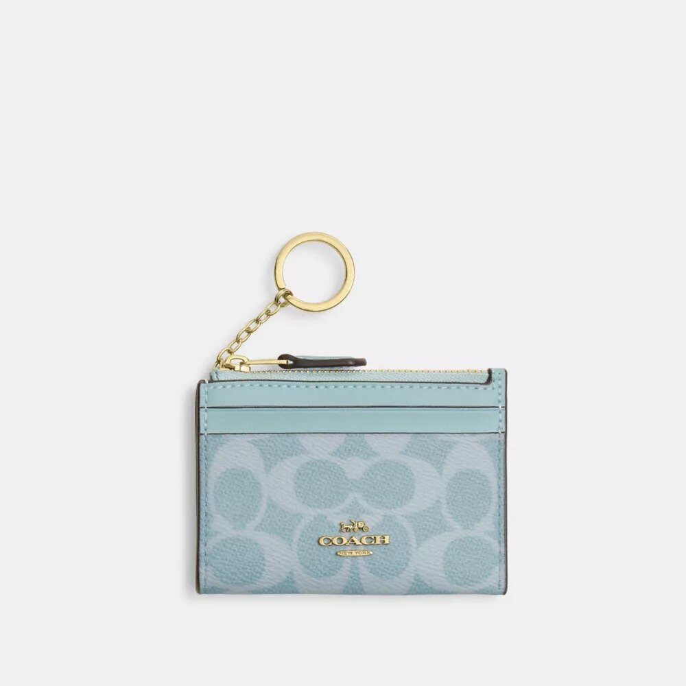 Mini Skinny ID-etui i Signature Canvas