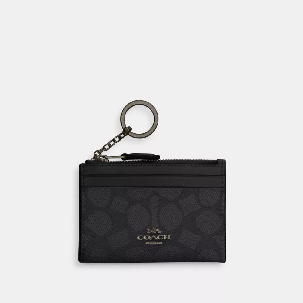 Mini Skinny ID-etui i Signature Canvas