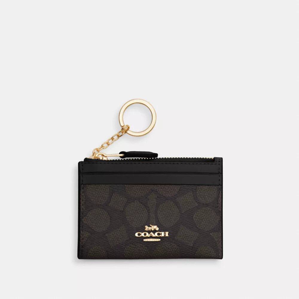 Mini Skinny ID-etui i Signature Canvas