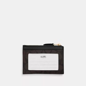 Mini Skinny ID-etui i Signature Canvas