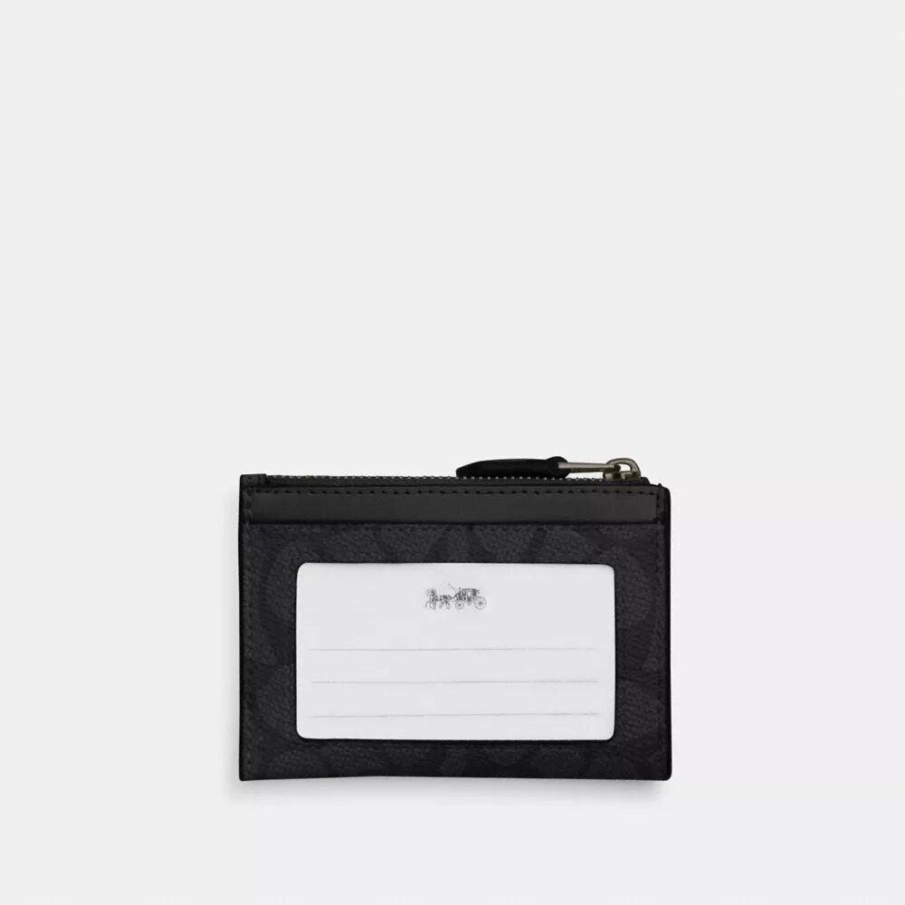 Mini Skinny ID-etui i Signature Canvas