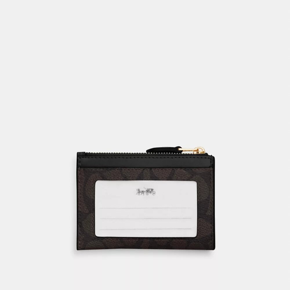 Mini Skinny ID-etui i Signature Canvas