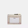 Mini Skinny ID-etui i Signature Canvas med blomsterprint
