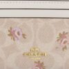 Mini Skinny ID-etui i Signature Canvas med blomsterprint