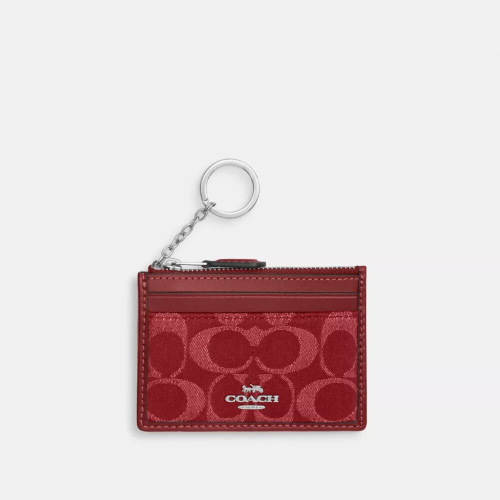 Mini Skinny ID-etui i Signature Denim