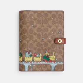 Notebog i Signature Canvas med jule-togmotiv