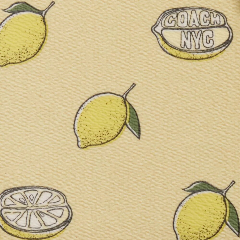 Notebog med citronprint