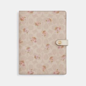 Notebook i Signature Canvas med blomsterprint