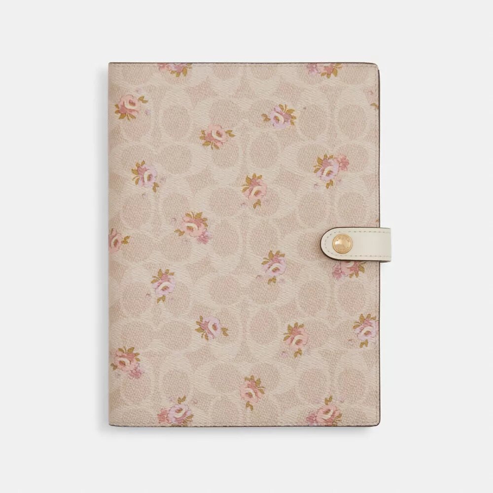Notebook i Signature Canvas med blomsterprint