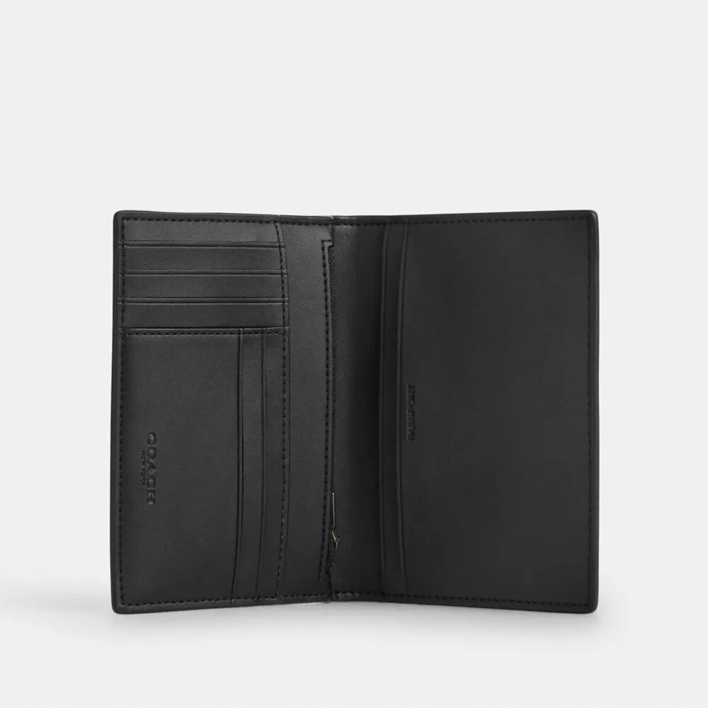 Pas- og kortetui i Signature Canvas med striber